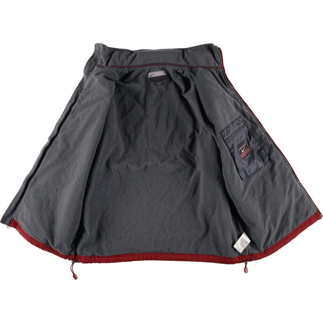 2000'S Nike Performance Padded Puffer Jacket, Men's Size L Nylon red type Vintage Second Hand