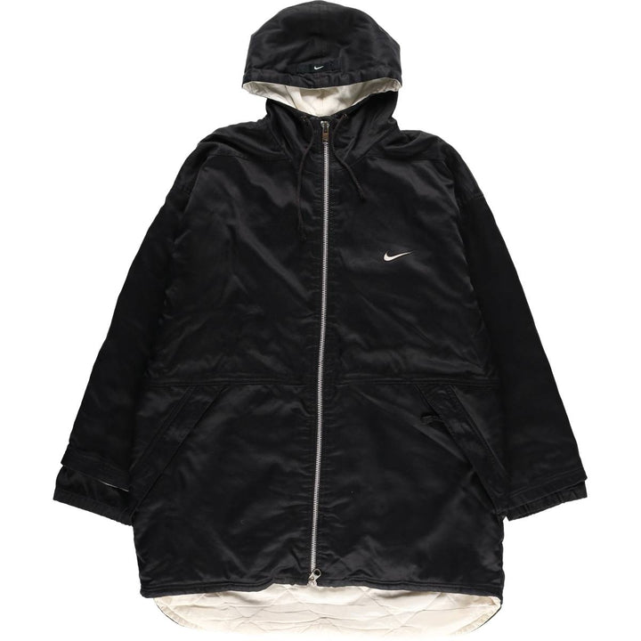 90'S Nike Padded Parka Puffer Jacket Men's XL Vintage polyester black type Vintage Second Hand