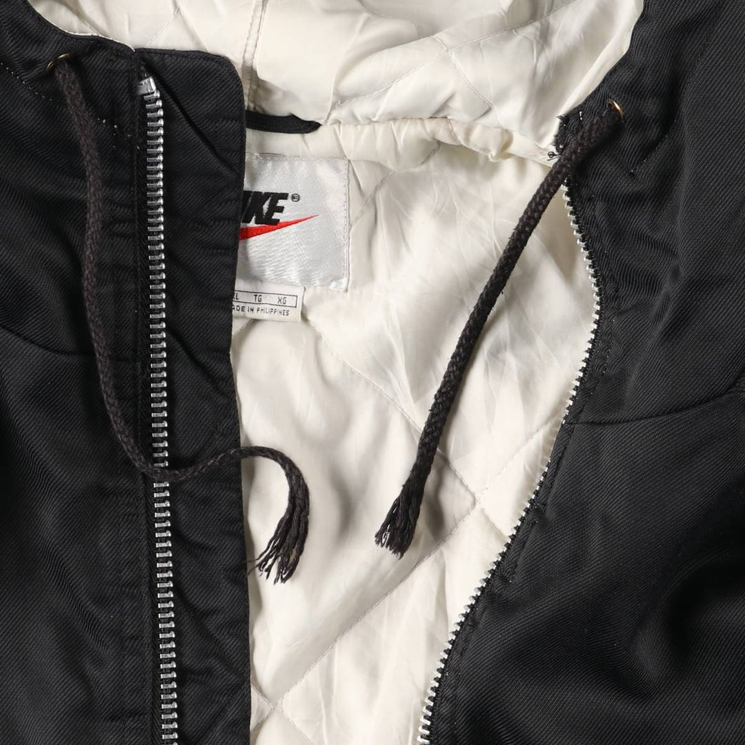 90'S Nike Padded Parka Puffer Jacket Men's XL Vintage polyester black type Vintage Second Hand