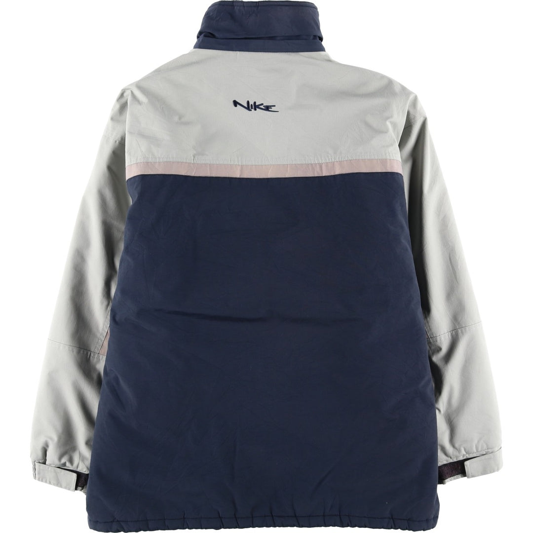 2000'S Nike padded puffer jacket, men's size M Nylon navy blue type Vintage Second Hand