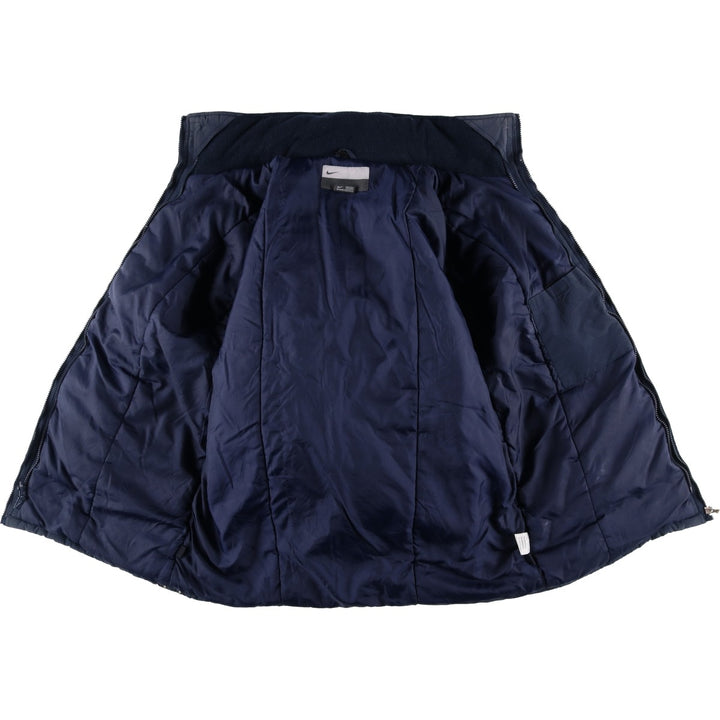 2000'S Nike padded puffer jacket, men's size M Nylon navy blue type Vintage Second Hand