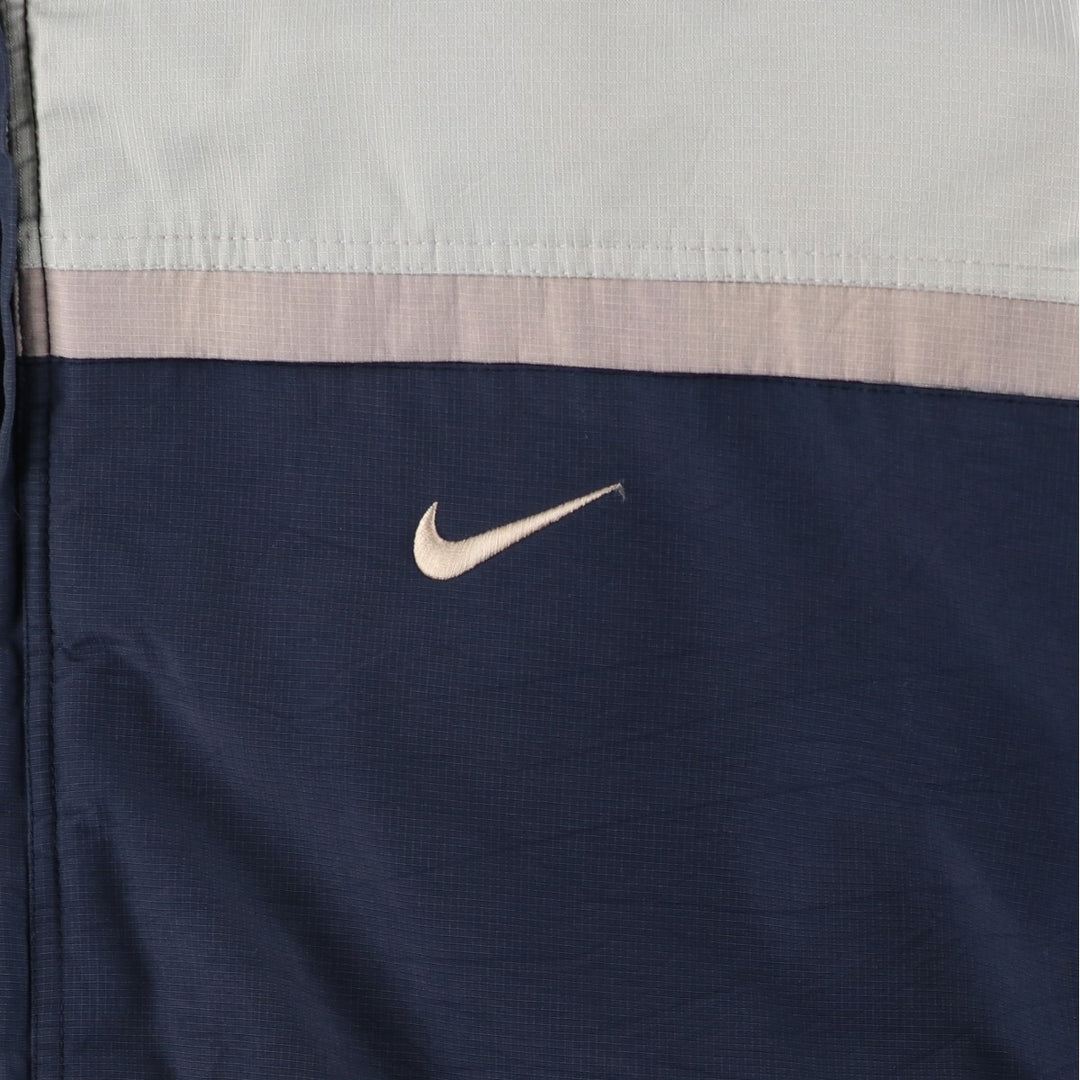 2000'S Nike padded puffer jacket, men's size M Nylon navy blue type Vintage Second Hand