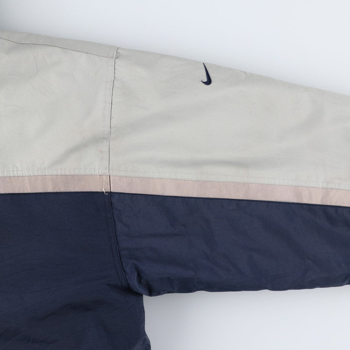 2000'S Nike padded puffer jacket, men's size M Nylon navy blue type Vintage Second Hand