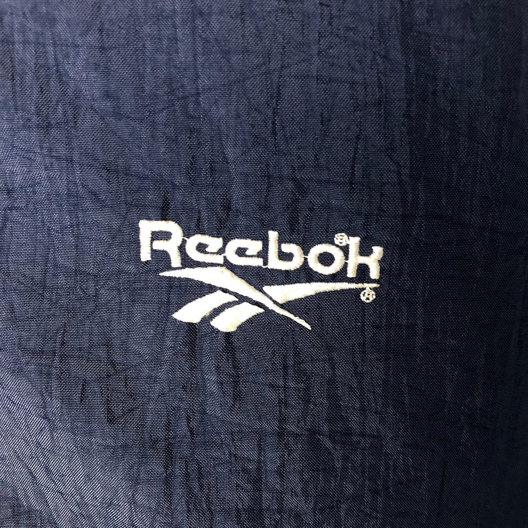 90'S Reebok Men's Size L Vintage Padded Puffer Jacket Nylon navy blue type Vintage Second Hand