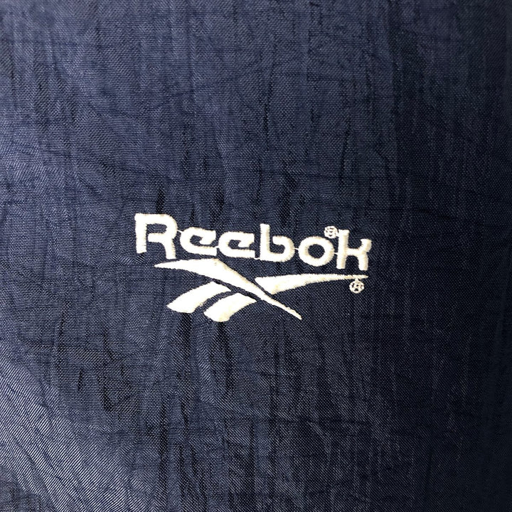 90'S Reebok Men's Size L Vintage Padded Puffer Jacket Nylon navy blue type Vintage Second Hand