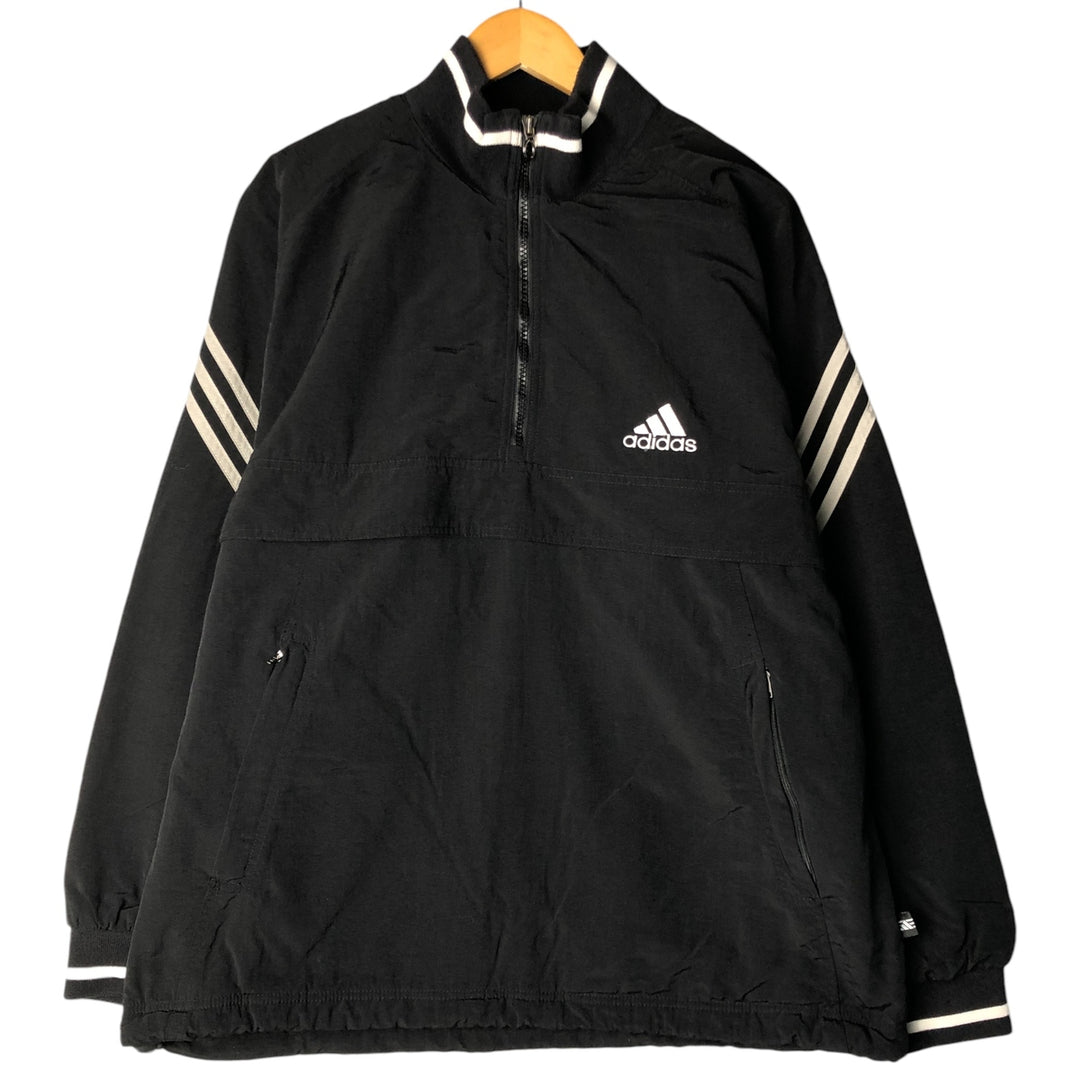 2000'S Nike pullover half-zip puffer jacket, men's size M polyamide black type Vintage Second Hand