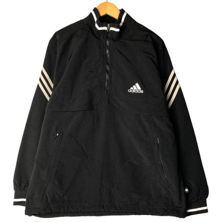 2000'S Nike pullover half-zip puffer jacket, men's size M polyamide black type Vintage Second Hand