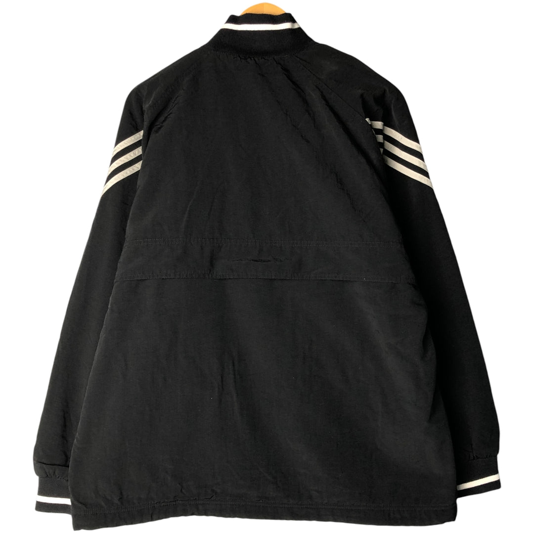 2000'S Nike pullover half-zip puffer jacket, men's size M polyamide black type Vintage Second Hand