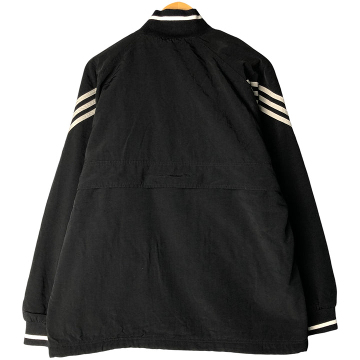 2000'S Nike pullover half-zip puffer jacket, men's size M polyamide black type Vintage Second Hand
