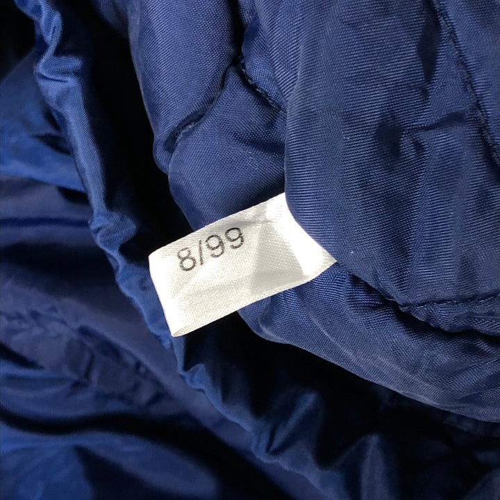 Vintage 90'S adidas padded hoodie/puffer jacket, size M, men's Nylon blue type Vintage Second Hand