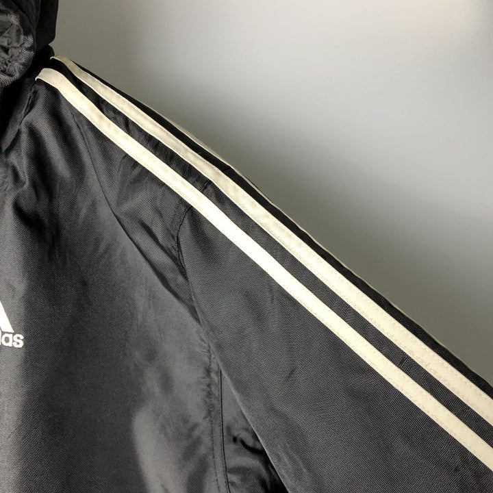 90'S Adidas Padded Parka Puffer Jacket Men's Size L Vintage Nylon black type Vintage Second Hand