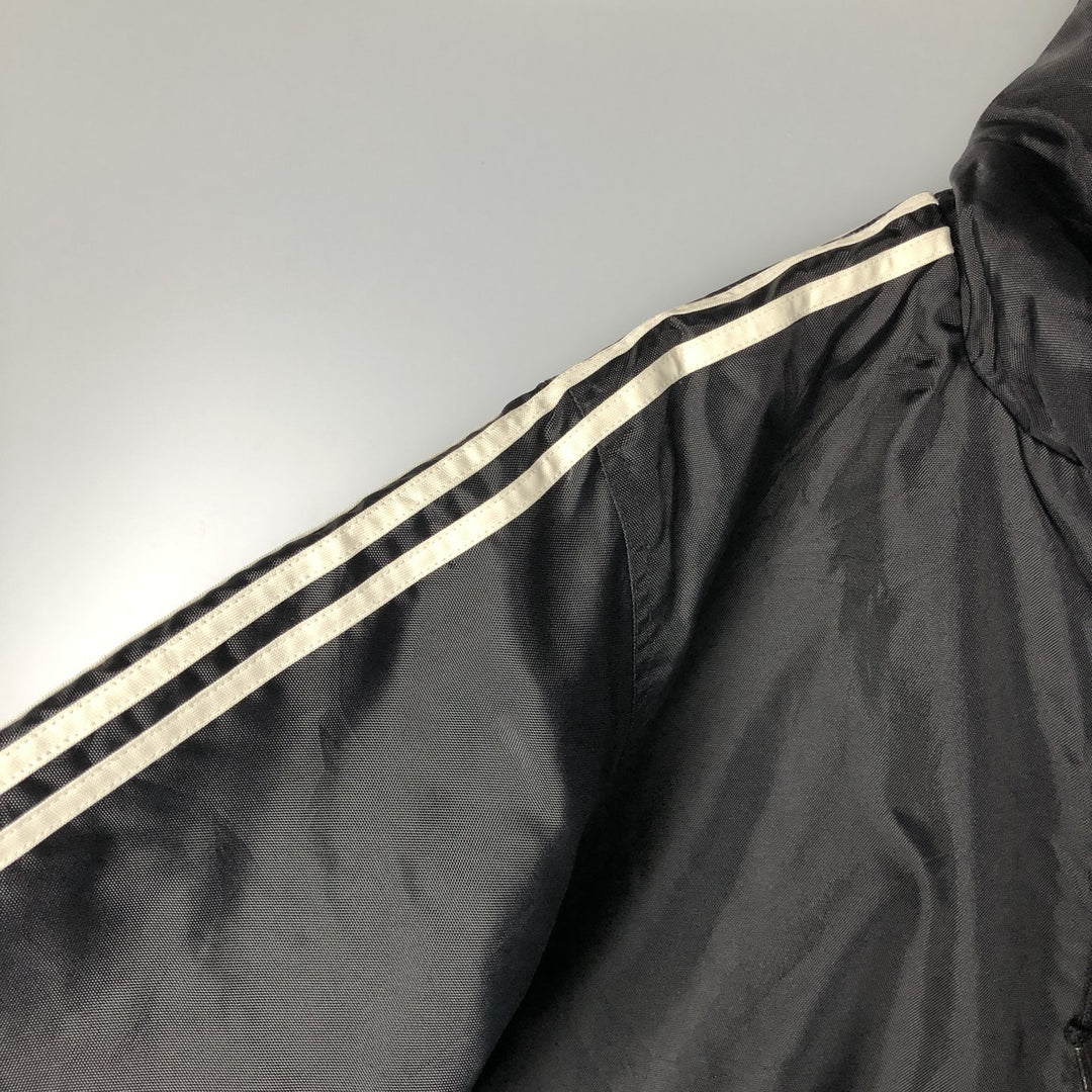 90'S Adidas Padded Parka Puffer Jacket Men's Size L Vintage Nylon black type Vintage Second Hand