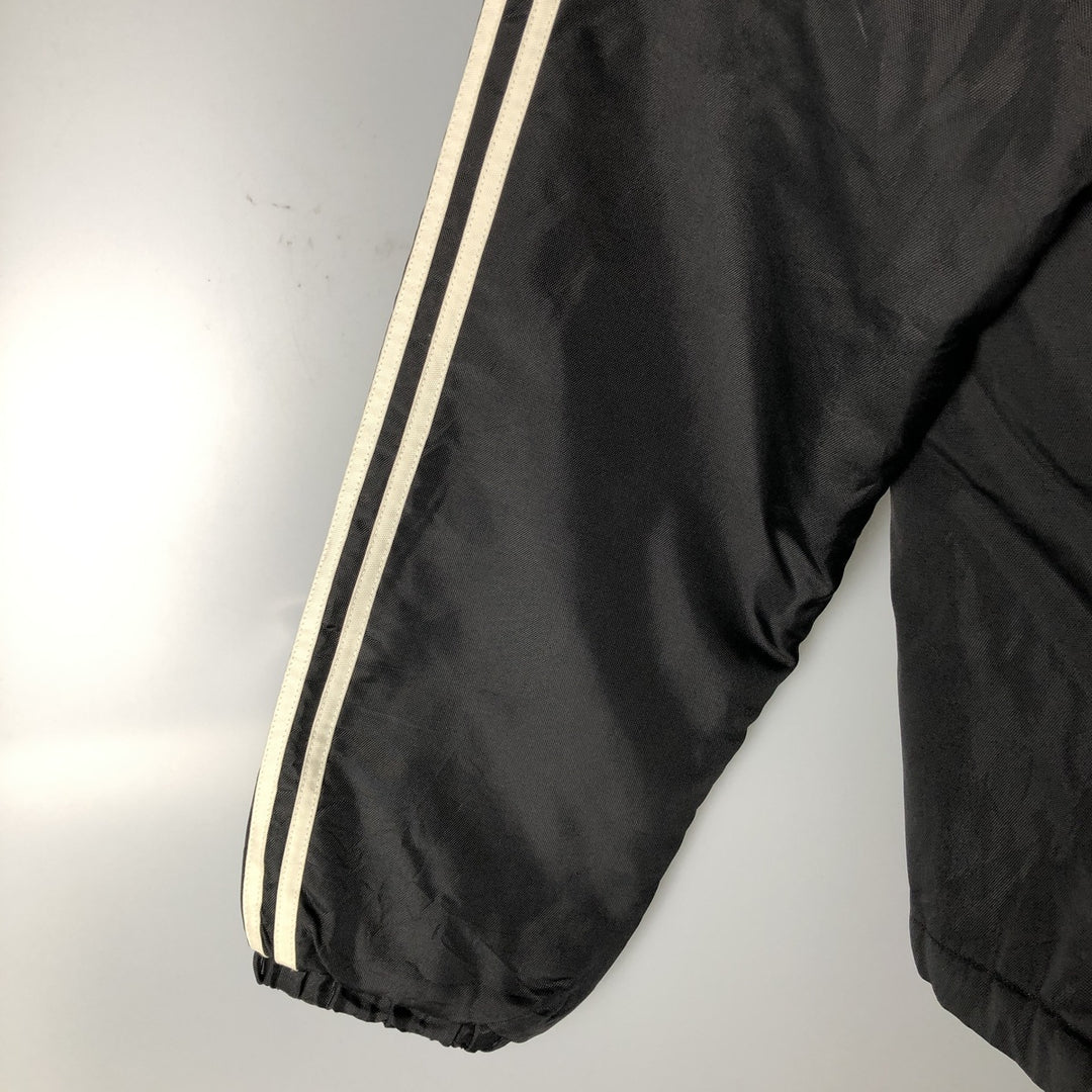 90'S Adidas Padded Parka Puffer Jacket Men's Size L Vintage Nylon black type Vintage Second Hand