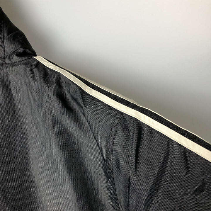 90'S Adidas Padded Parka Puffer Jacket Men's Size L Vintage Nylon black type Vintage Second Hand