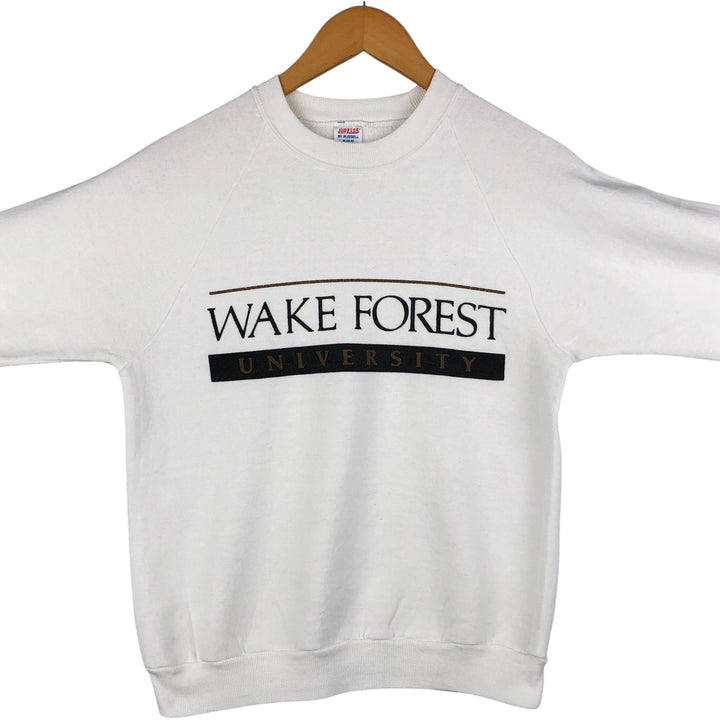 Vintage 70s-80'S Russell JERZEES college sweatshirt, made in the USA, size M, men's cotton white type Vintage Second Hand