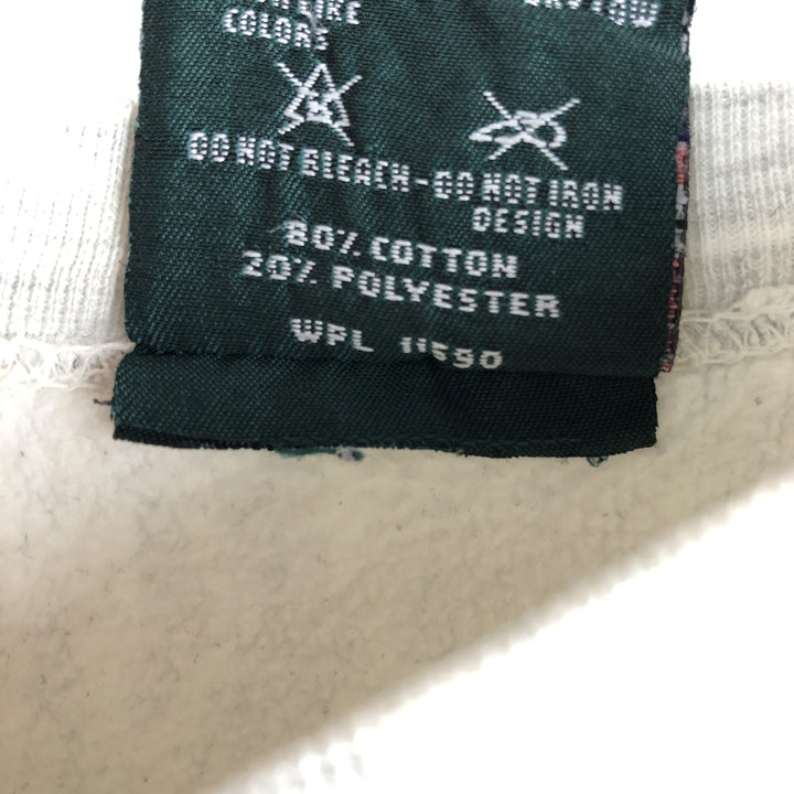 Vintage 90'S MV SPORT PRO-CUT college sweatshirt, size L, men's cotton gray type Vintage Second Hand
