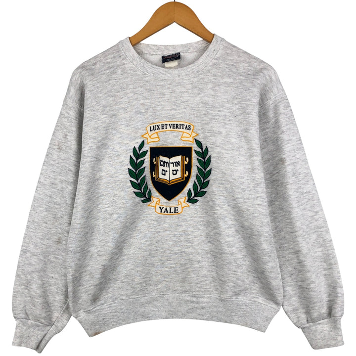 Vintage 90'S JanSport YALE University college sweatshirt, made in the USA, size M, men's cotton gray type Vintage Second Hand