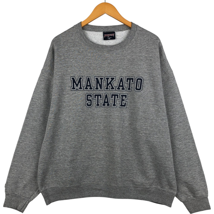90'S Jansport College Sweatshirt, Made in USA, Men's XL, Vintage cotton gray type Vintage Second Hand