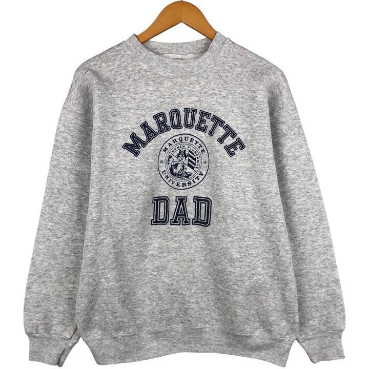 Vintage 1980'S ARTEX triple print college sweatshirt, made in the USA, men's size L cotton gray type Vintage Second Hand
