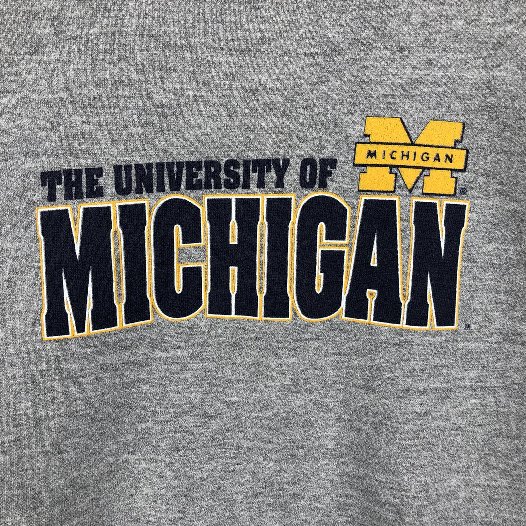 90'S Discus Athletics University of Michigan College Sweatshirt, Made in USA, Men's Size Medium, Vintage cotton gray type Vintage Second Hand
