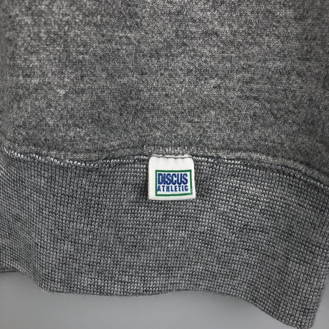 90'S Discus Athletics University of Michigan College Sweatshirt, Made in USA, Men's Size Medium, Vintage cotton gray type Vintage Second Hand