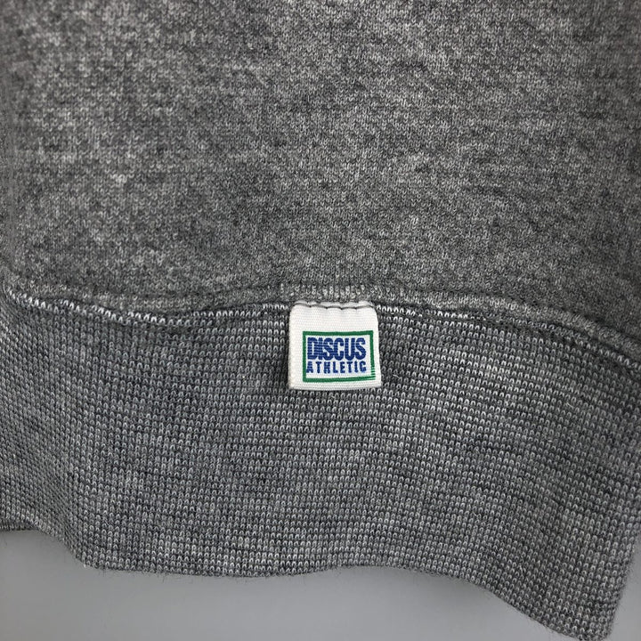 90'S Discus Athletics University of Michigan College Sweatshirt, Made in USA, Men's Size Medium, Vintage cotton gray type Vintage Second Hand