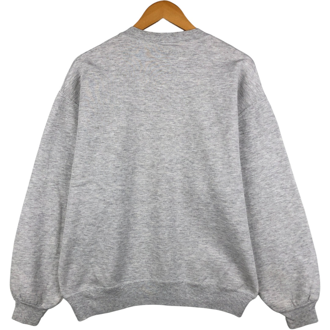 90'S GENUS college sweatshirt, made in the USA, men's size L, vintage cotton gray type Vintage Second Hand