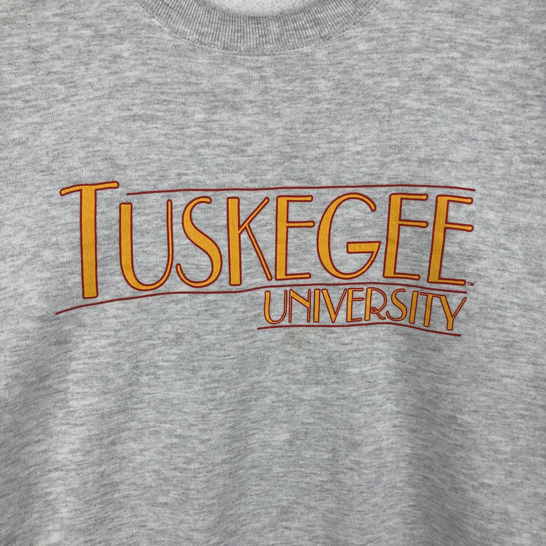 90'S GENUS college sweatshirt, made in the USA, men's size L, vintage cotton gray type Vintage Second Hand
