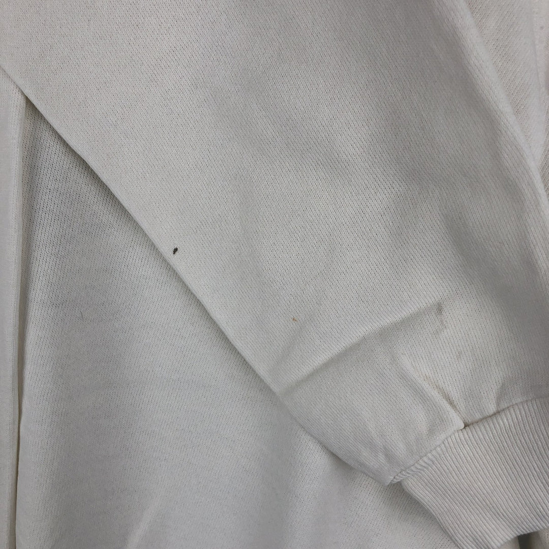 Vintage 1980'S Hanes blue tag YALE University college sweatshirt, made in the USA, size L, men's cotton white type Vintage Second Hand