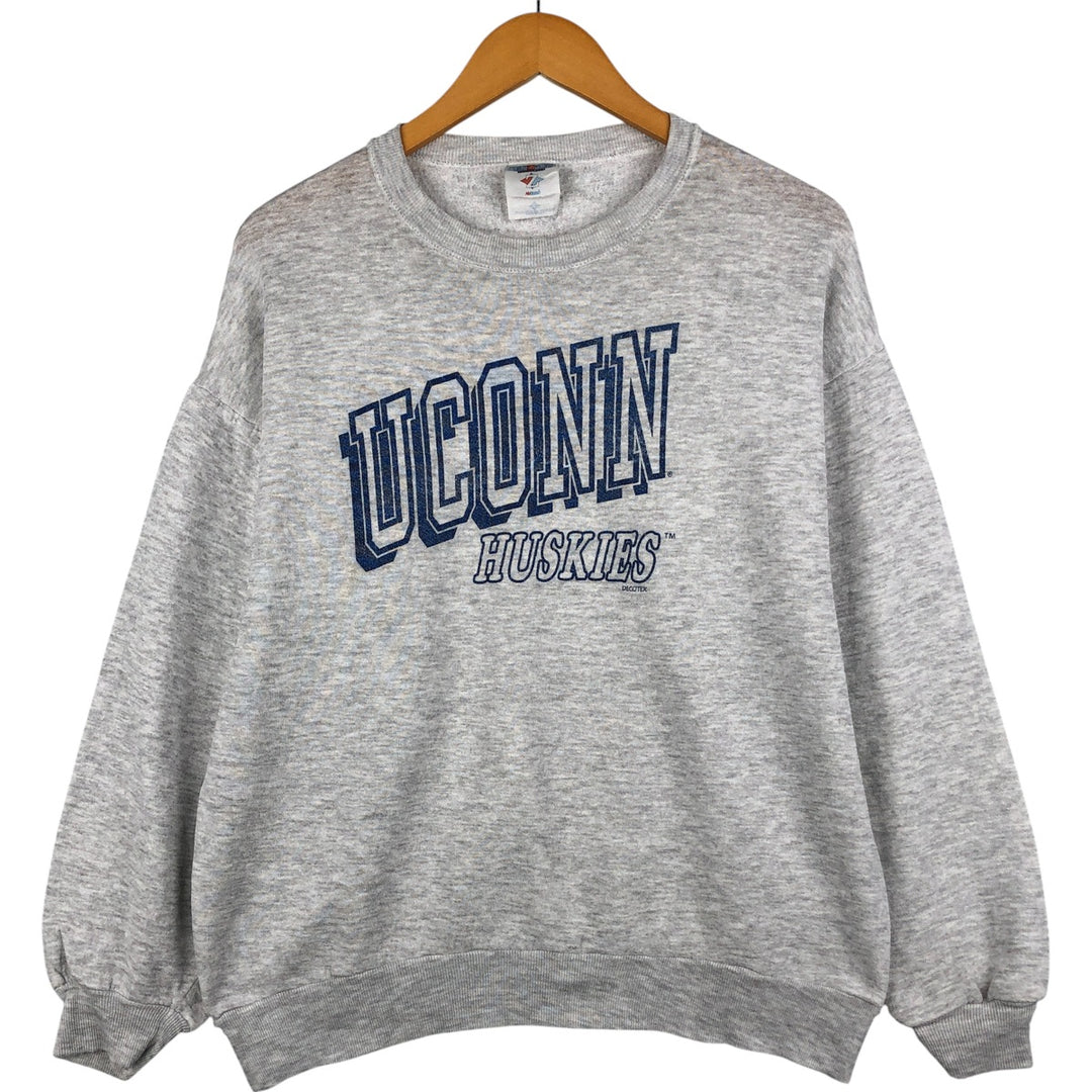 Vintage 90'S Jerzees college sweatshirt, made in the USA, size L, men's cotton gray type Vintage Second Hand