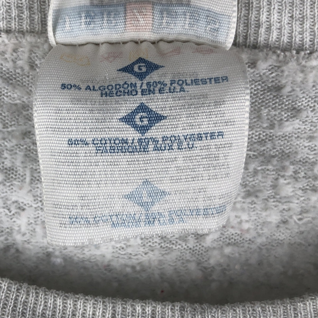 Vintage 90'S Jerzees college sweatshirt, made in the USA, size L, men's cotton gray type Vintage Second Hand