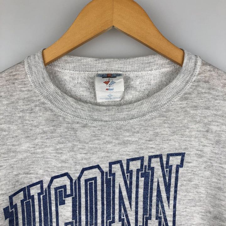 Vintage 90'S Jerzees college sweatshirt, made in the USA, size L, men's cotton gray type Vintage Second Hand