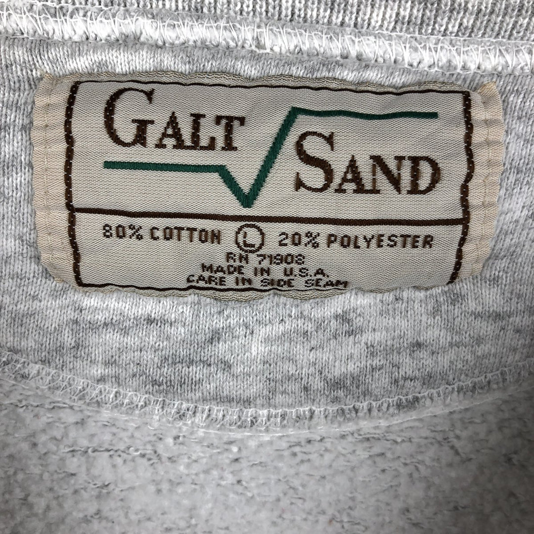 1990'S GALT SAND University of Wisconsin 1994 Rose Bowl College Sweatshirt, Made in USA, Men's Size L cotton gray type Vintage Second Hand