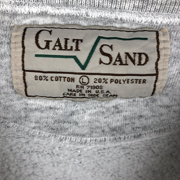 1990'S GALT SAND University of Wisconsin 1994 Rose Bowl College Sweatshirt, Made in USA, Men's Size L cotton gray type Vintage Second Hand