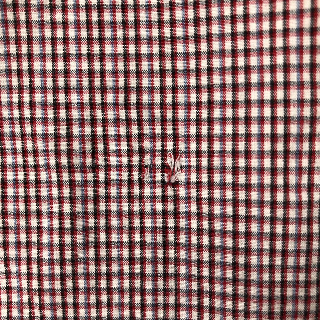 Ralph Lauren BLAKE long sleeve button down check shirt, men's size L cotton red type Vintage Second Hand