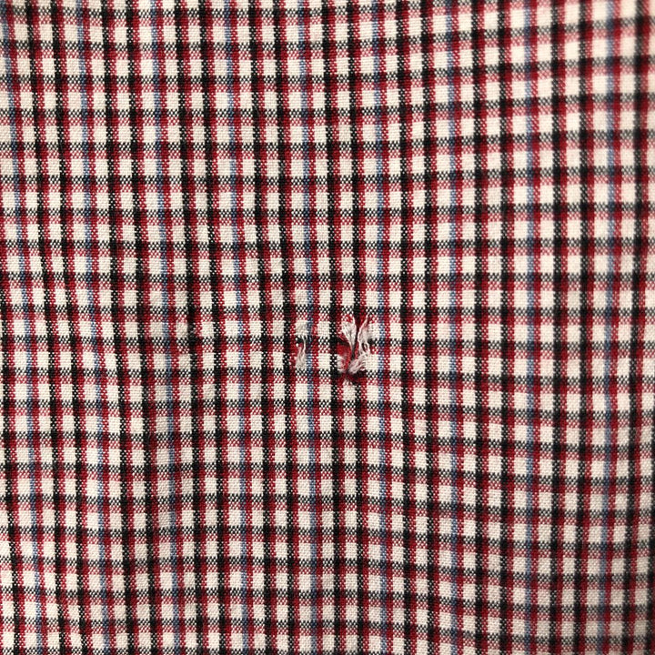 Ralph Lauren BLAKE long sleeve button down check shirt, men's size L cotton red type Vintage Second Hand