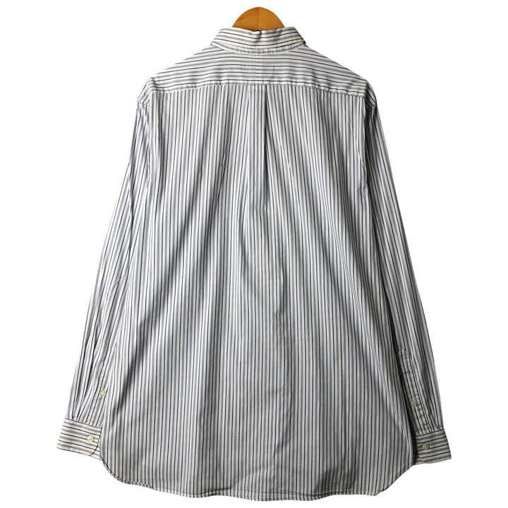 Ralph Lauren Performance Long Sleeve Button-Down Striped Shirt, Men's Size XL unclear white type Vintage Second Hand