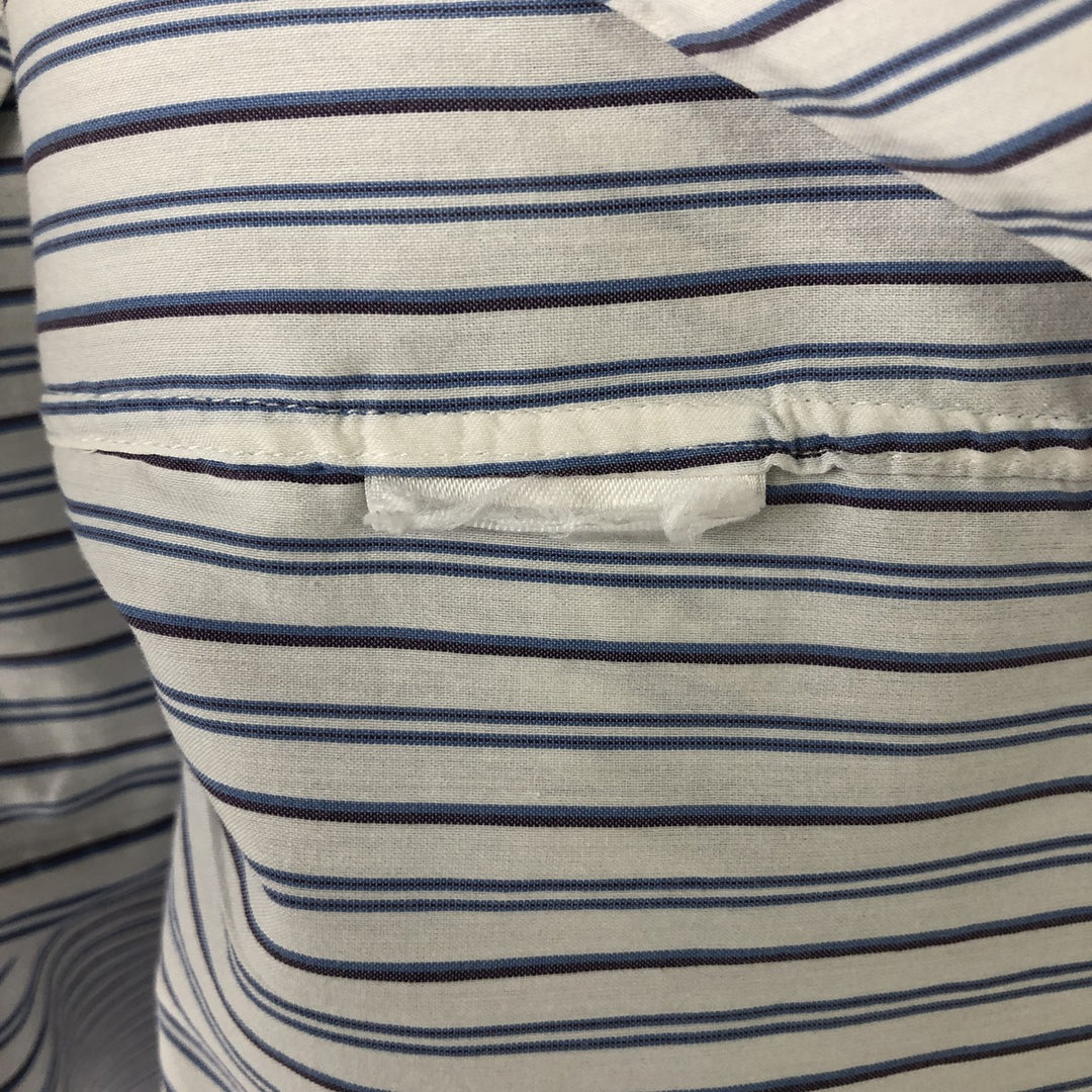 Ralph Lauren Performance Long Sleeve Button-Down Striped Shirt, Men's Size XL unclear white type Vintage Second Hand