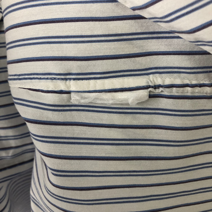 Ralph Lauren Performance Long Sleeve Button-Down Striped Shirt, Men's Size XL unclear white type Vintage Second Hand
