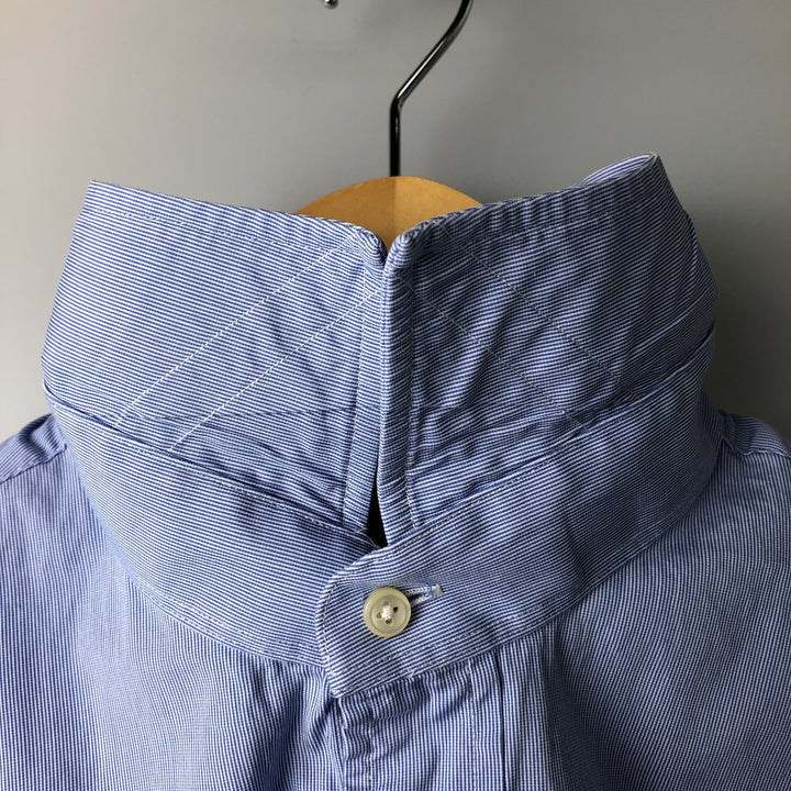 Ralph Lauren POLO by Ralph Lauren REGENT long-sleeved cotton striped shirt, men's size XXL cotton blue type Vintage Second Hand