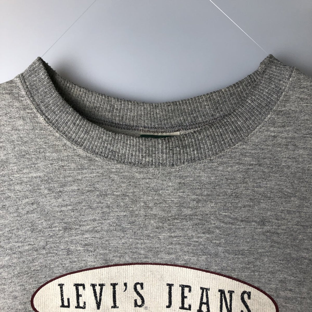 Vintage Levi's logo sweatshirt, made in Canada, size M, men's cotton gray type Vintage Second Hand