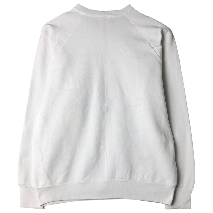 Vintage 1980'S Fruit of the Loom Pig Pattern Animal Sweatshirt, Made in USA, Men's Size L cotton white type Vintage Second Hand