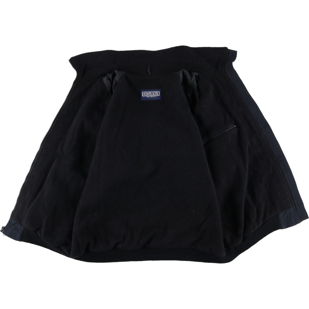 Vintage 80s-90'S Lands' End The Square nylon jacket, men's size XL unclear black type Vintage Second Hand