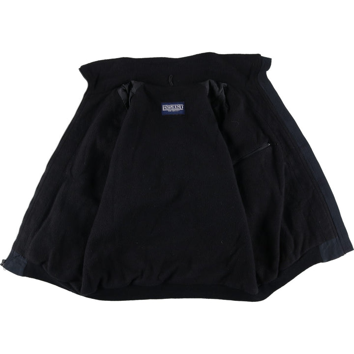 Vintage 80s-90'S Lands' End The Square nylon jacket, men's size XL unclear black type Vintage Second Hand