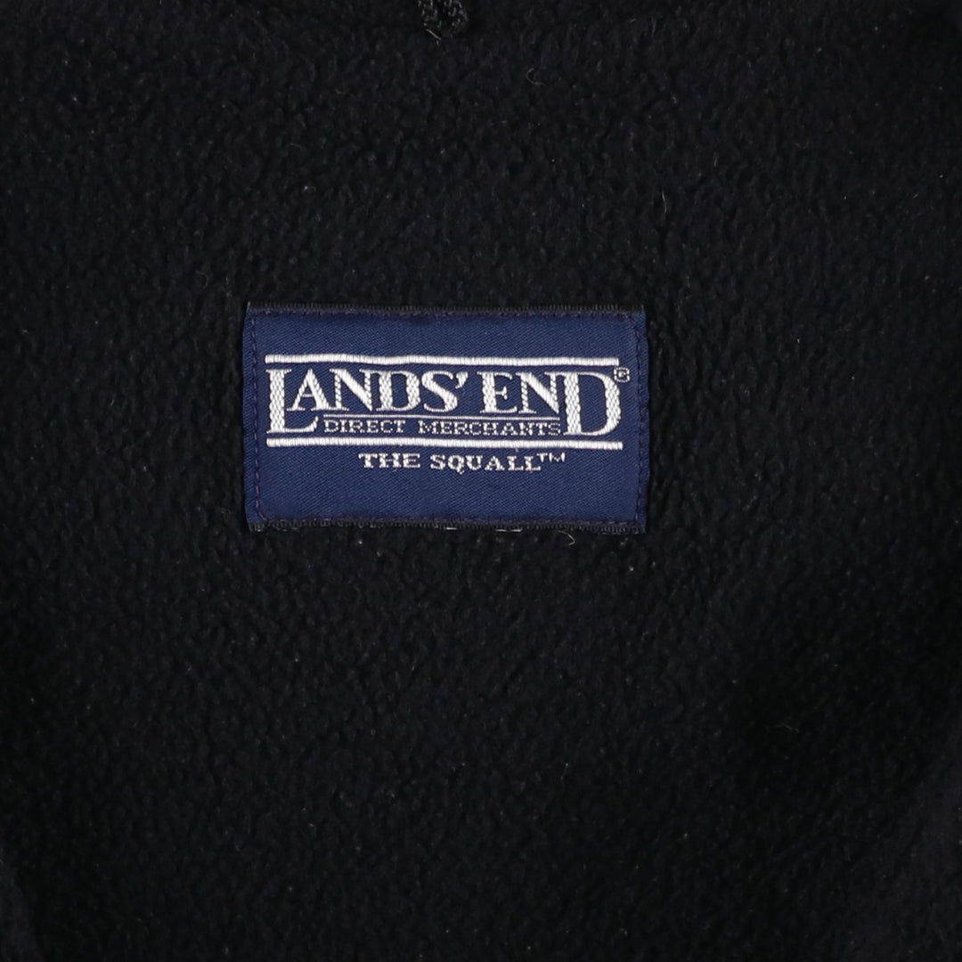 Vintage 80s-90'S Lands' End The Square nylon jacket, men's size XL unclear black type Vintage Second Hand