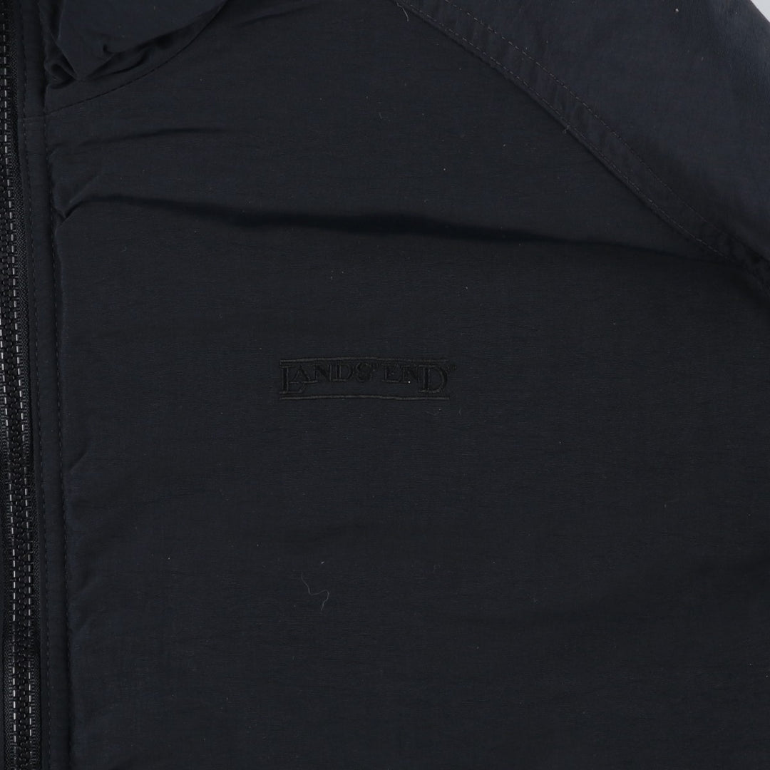 Vintage 80s-90'S Lands' End The Square nylon jacket, men's size XL unclear black type Vintage Second Hand