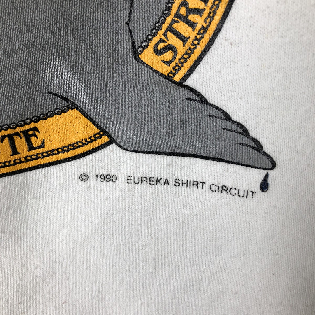 Vintage 90'S Fruit of the Loom Seal Pattern Animal Sweatshirt, Made in USA, Men's Size L cotton white type Vintage Second Hand
