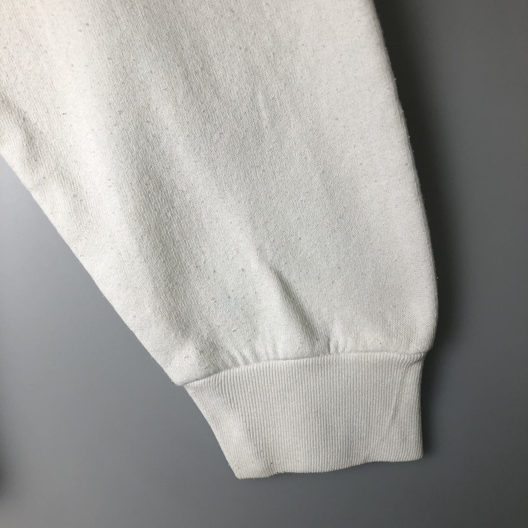 Vintage 90'S Fruit of the Loom Seal Pattern Animal Sweatshirt, Made in USA, Men's Size L cotton white type Vintage Second Hand
