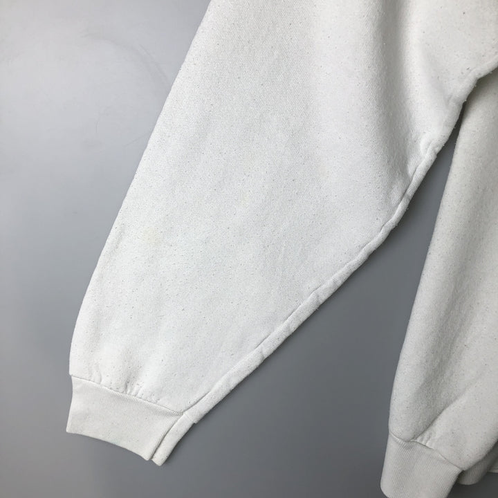 Vintage 90'S Fruit of the Loom Seal Pattern Animal Sweatshirt, Made in USA, Men's Size L cotton white type Vintage Second Hand