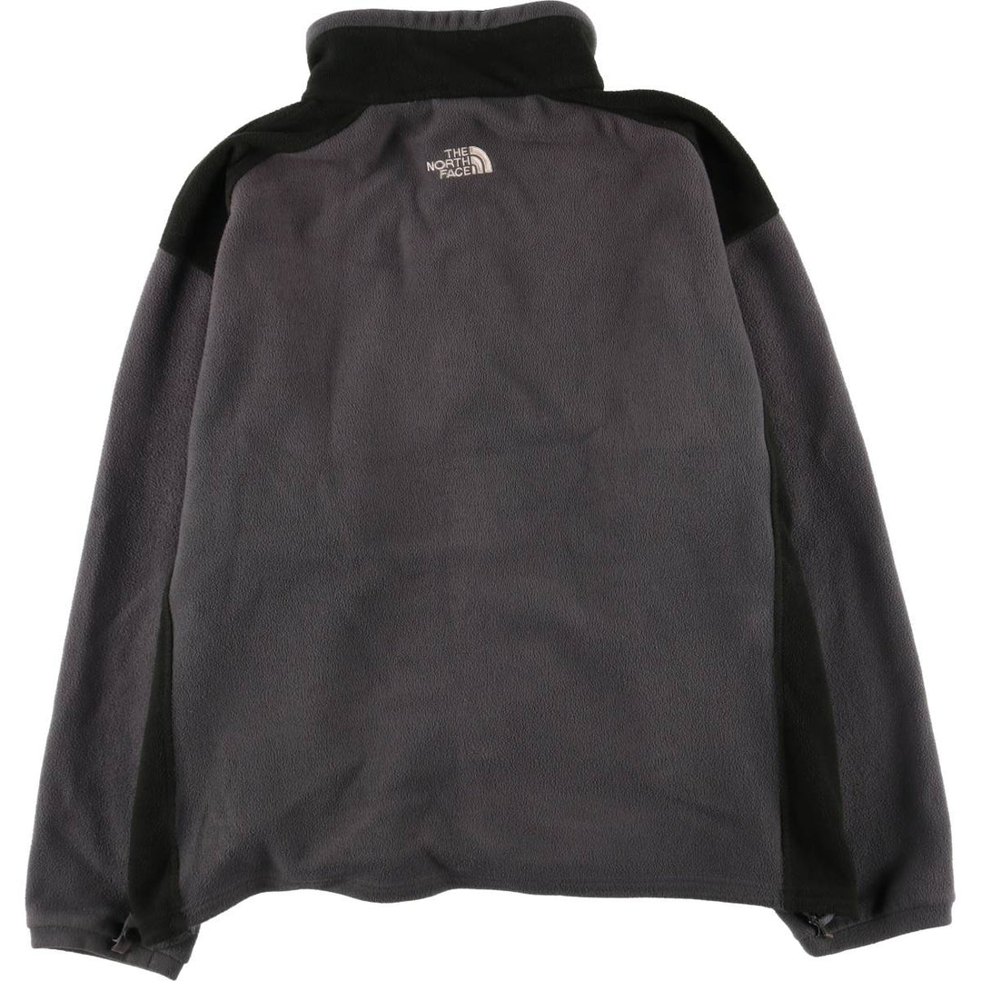 The North Face Men's XXL Fleece Jacket polyester Charcoal Vintage Second Hand